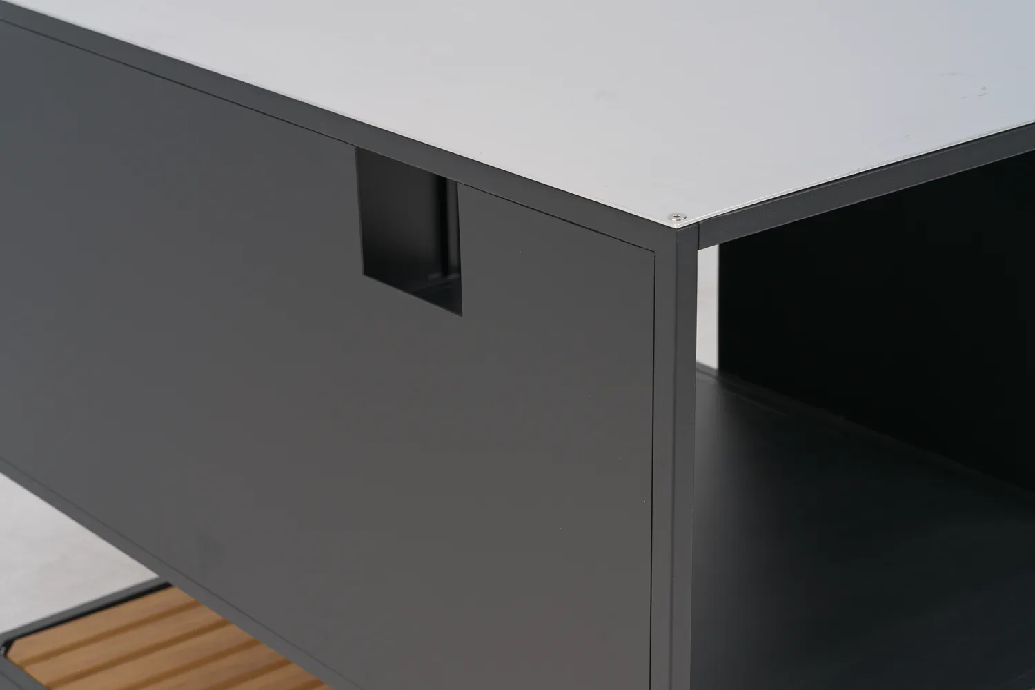 프렙 야외 주방 베이스 캐비닛 110x90x70 cm, Black Brafab