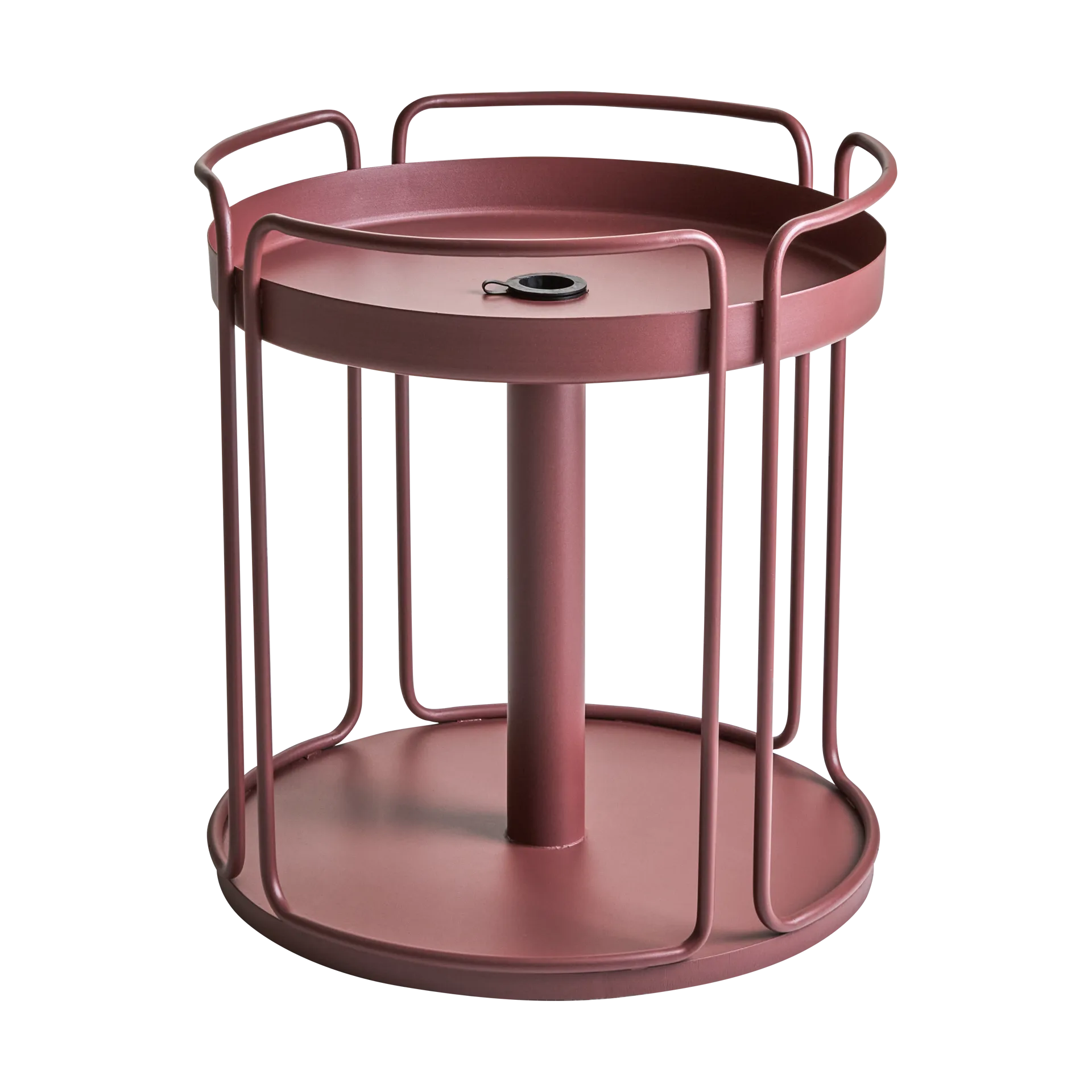 쉐이디 사이드 테이블 and parasol base, Zin red Brafab