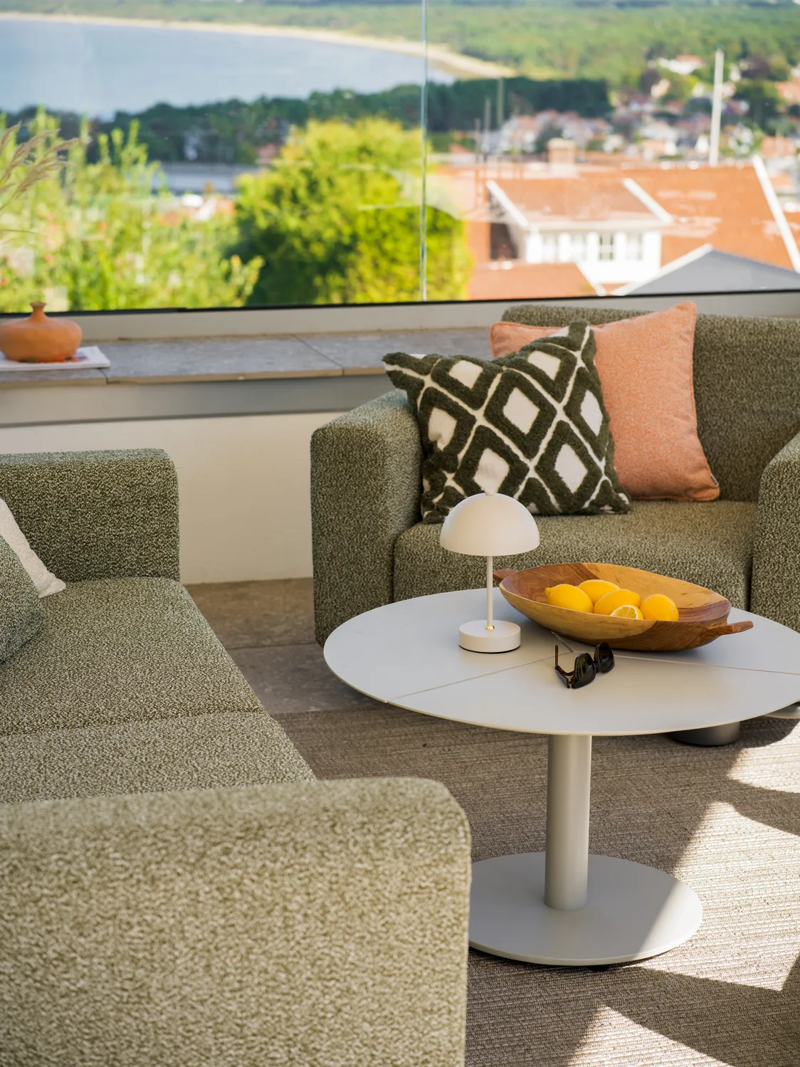 볼스터 암체어, Anthracite-teddy verde Brafab