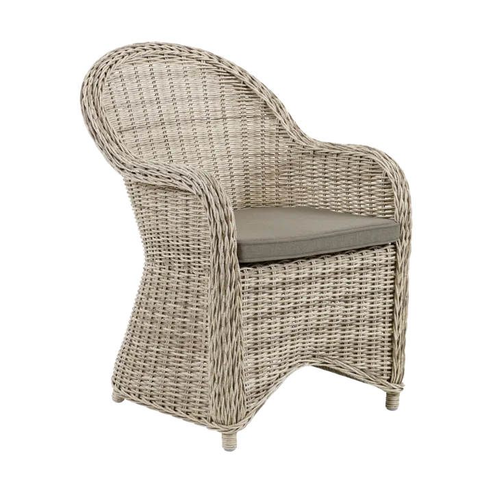 폴리나 암체어 시트 쿠션 포함 - Beige-beige - Brafab