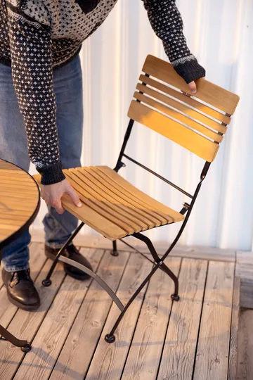 브루어 다이닝 체어 - Black-teak - Brafab