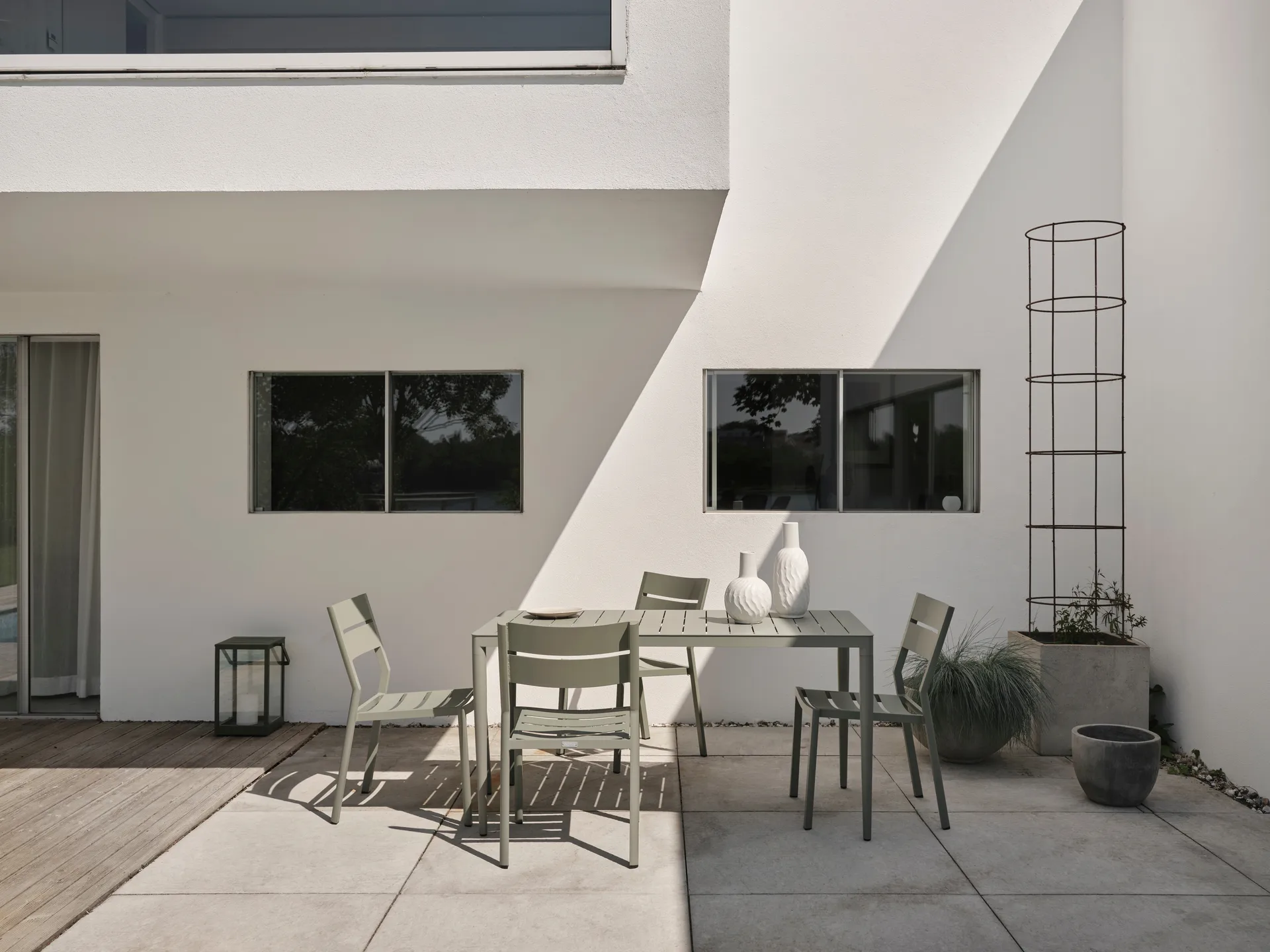 빅비 다이닝 테이블, Dusty green, 144x76 cm Brafab