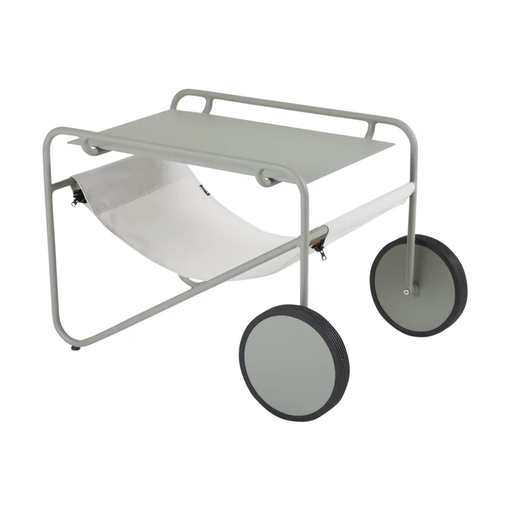 포울 테이블 사이드 테이블 - Dusty green-off white, 72x44 cm - Brafab