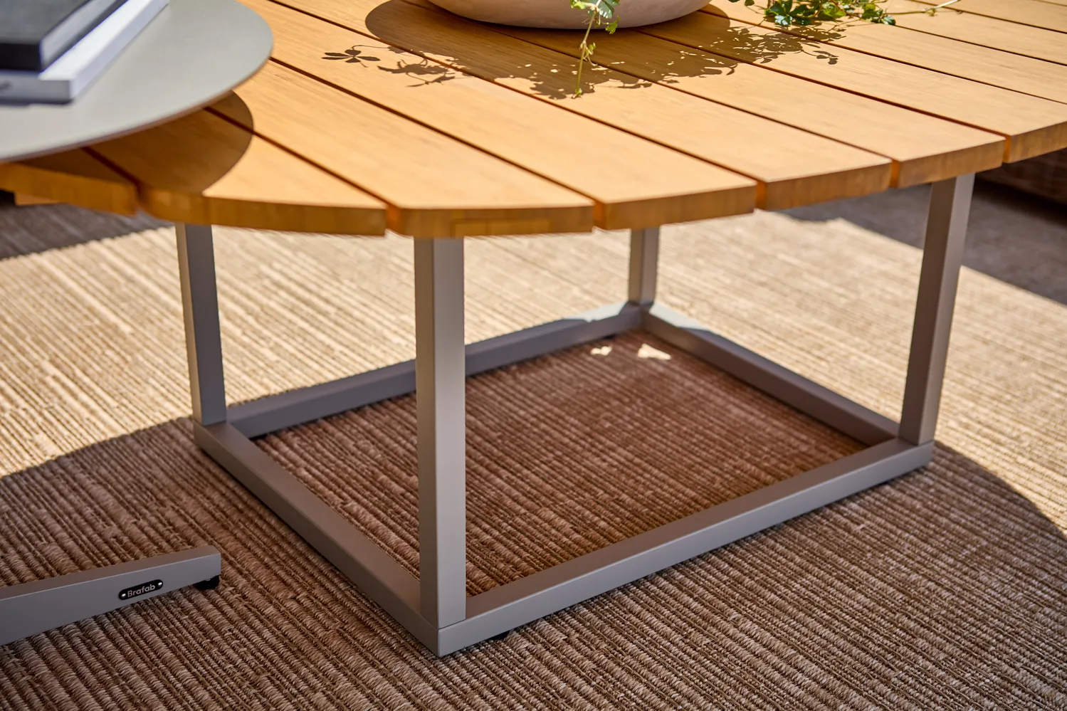 올리브 커피 테이블, Khaki-bamboo, 110x80 cm Brafab