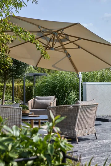 루찌 프리-행잉 파라솔 - Khaki - Brafab