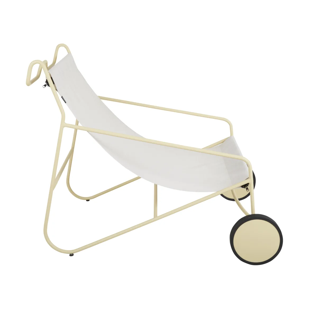 포울 체어 라운지 암체어, Lemon-off white Brafab