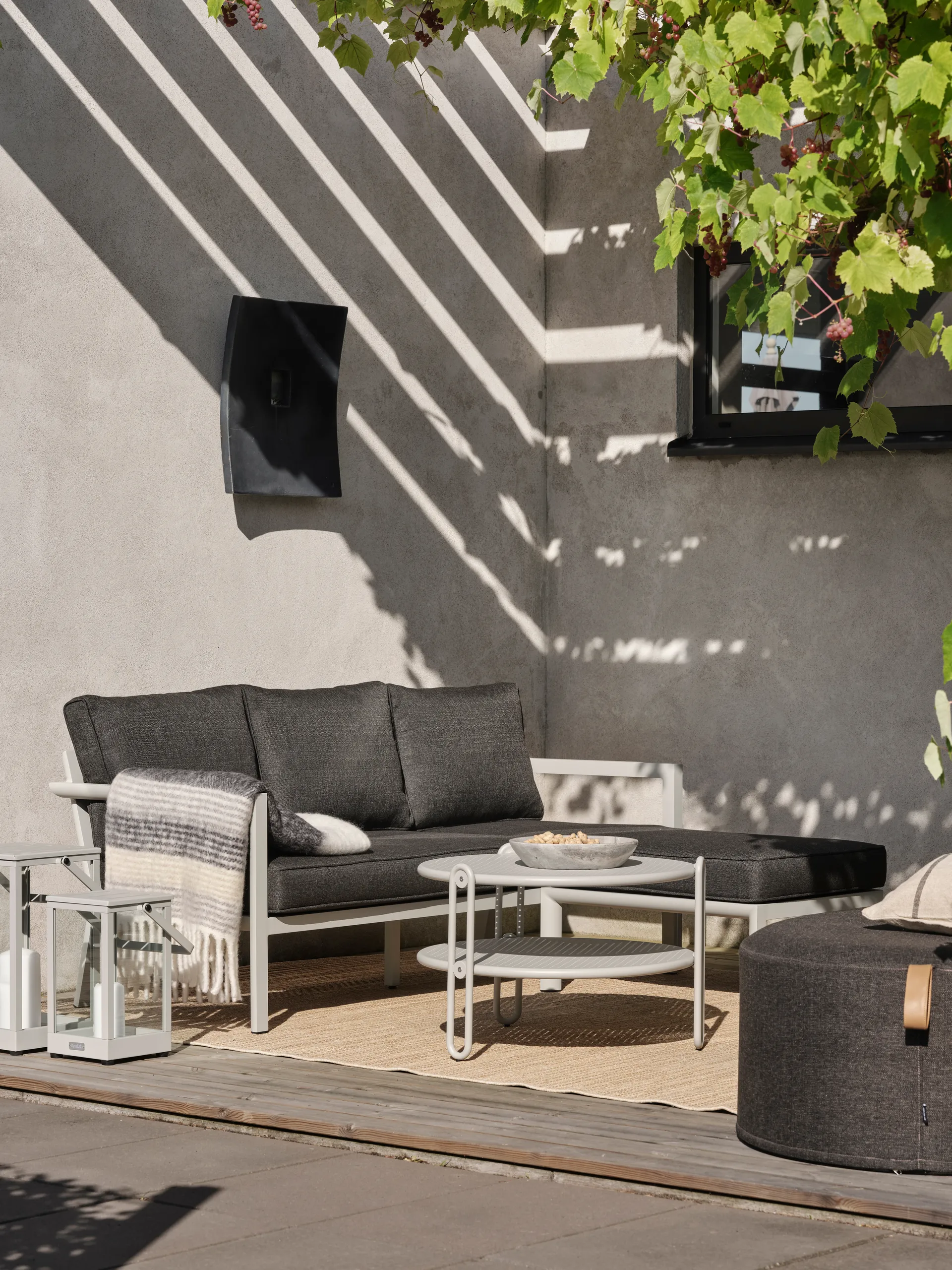 블릭스트 커피 테이블, Light grey Ø65 cm Brafab