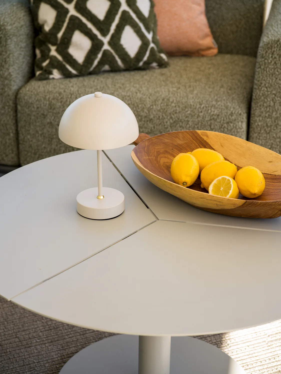 피스 커피 테이블, Light grey, Ø80x46 cm Brafab