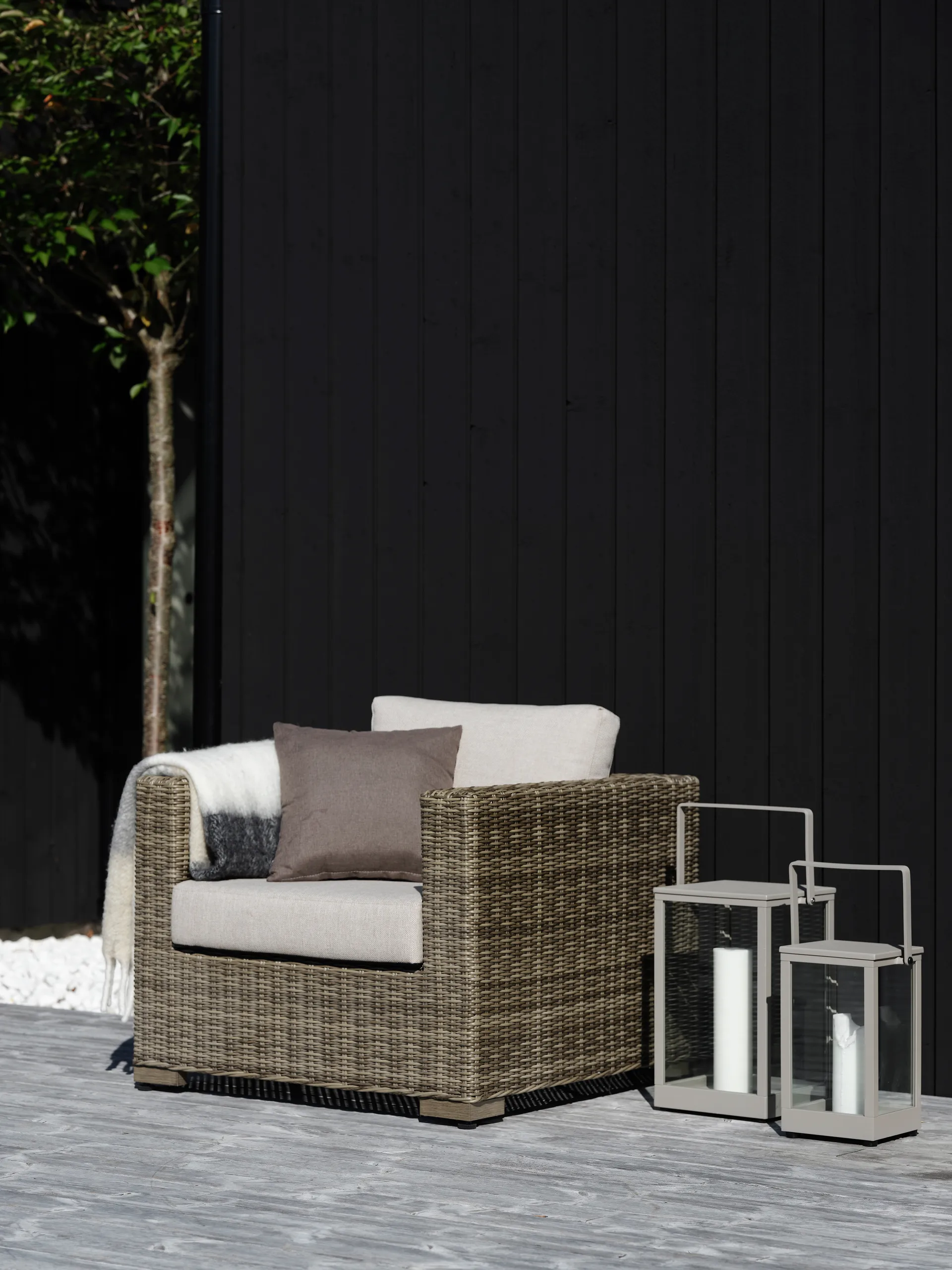 벨포르 랜턴, Light grey H37 cm Brafab