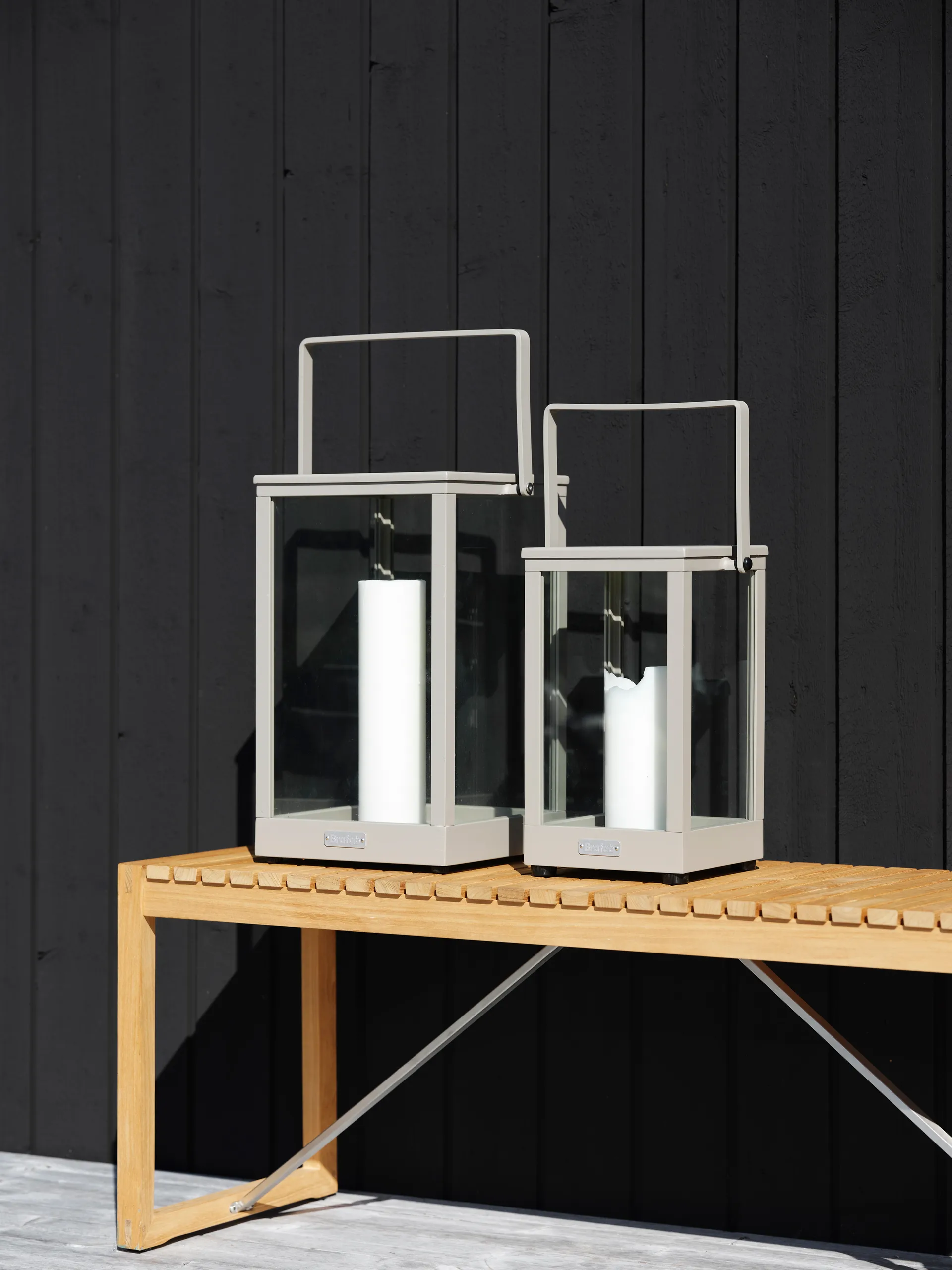 벨포르 랜턴, Light grey H37 cm Brafab