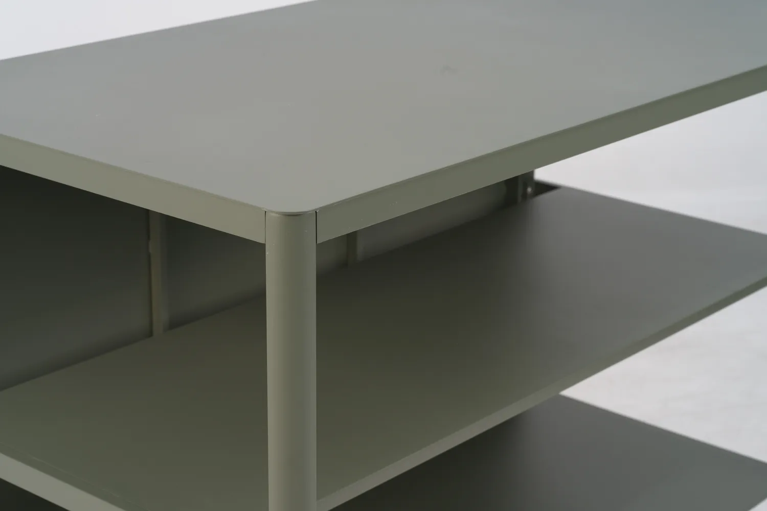 켈리아 야외 주방 벤치(선반 포함), Nordic green, 121x91x64 cm Brafab