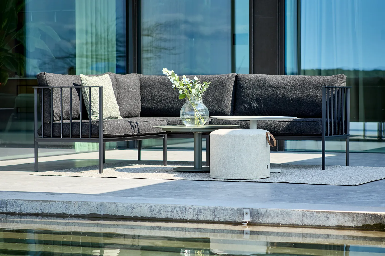 피스 커피 테이블, Nordic green, Ø80x40 cm Brafab