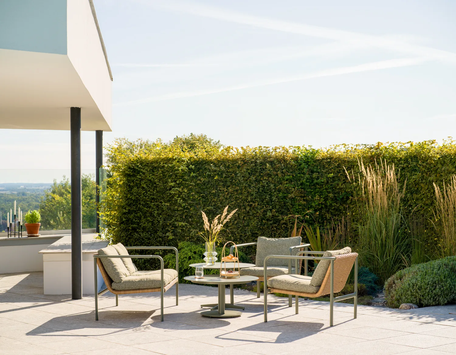 피스 커피 테이블, Nordic green, Ø80x46 cm Brafab