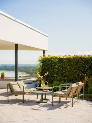 피스 커피 테이블 - Nordic green, Ø80x46 cm - Brafab