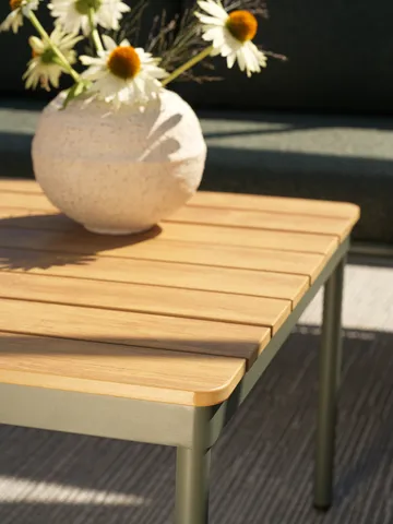 레노 커피 테이블 - Nordic green-natural wood, 110x70 cm - Brafab