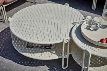 블릭스트 커피 테이블 - Pearl white, Ø65 cm - Brafab