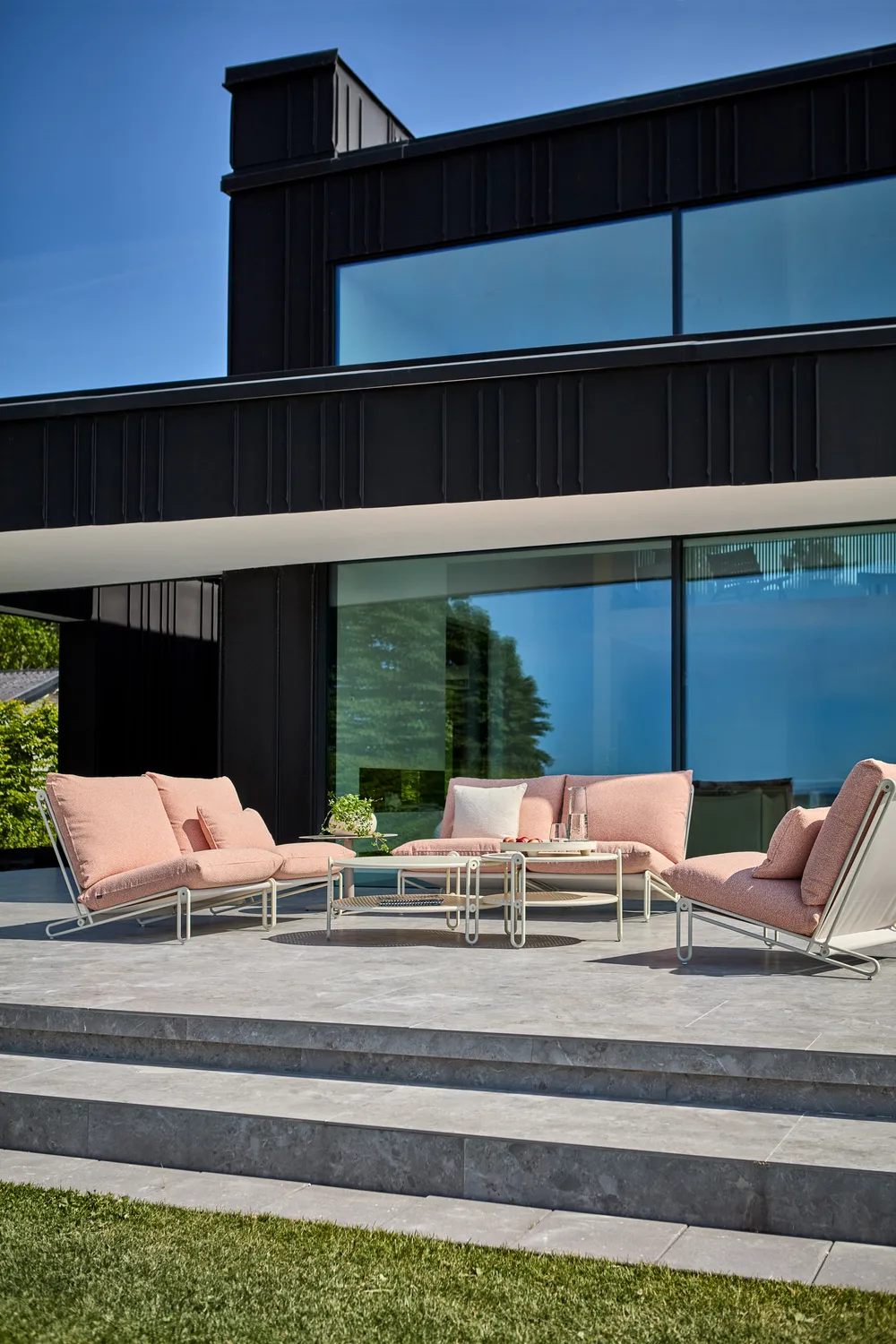 블릭스트 커피 테이블, Pearl white, Ø65 cm Brafab