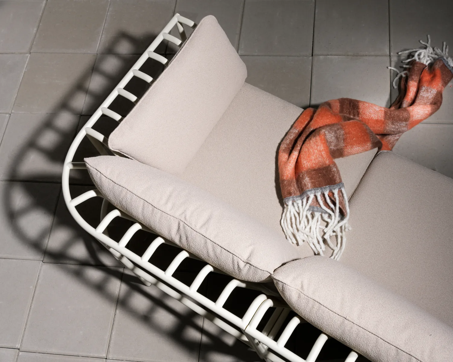 콜리에 소파 모듈, Pearl white-teddy beige, corner Brafab