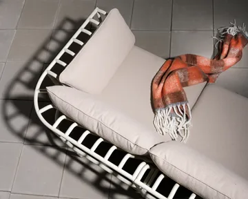 콜리에 소파 모듈 - Pearl white-teddy beige, middle section - Brafab