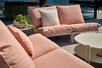 블릭스트 라운지 암체어 - Pearl white-teddy orange - Brafab