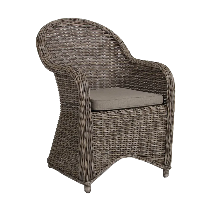 폴리나 암체어 시트 쿠션 포함 - Rustic-beige - Brafab