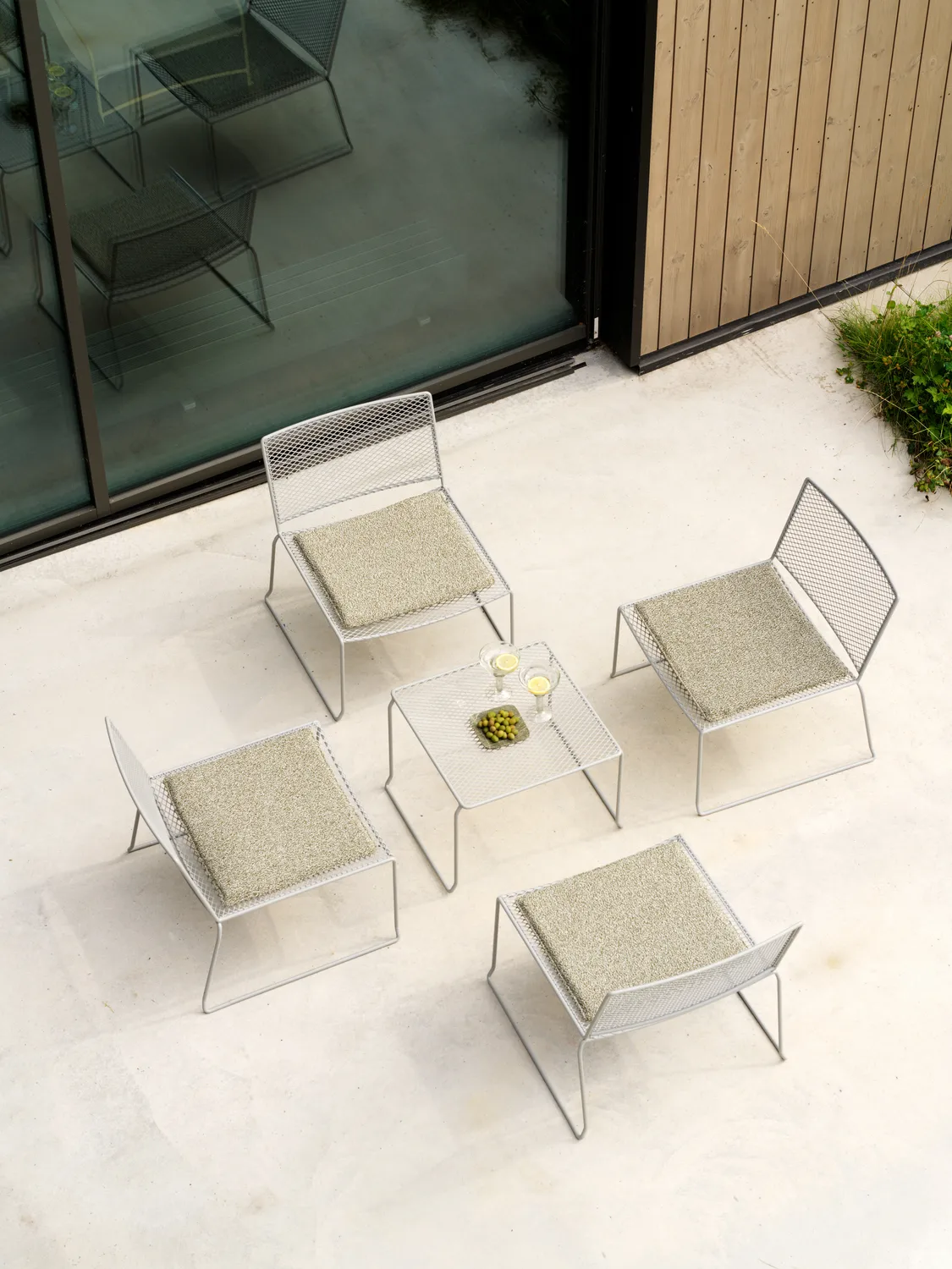 하루 라운지 암체어, Slate grey Brafab