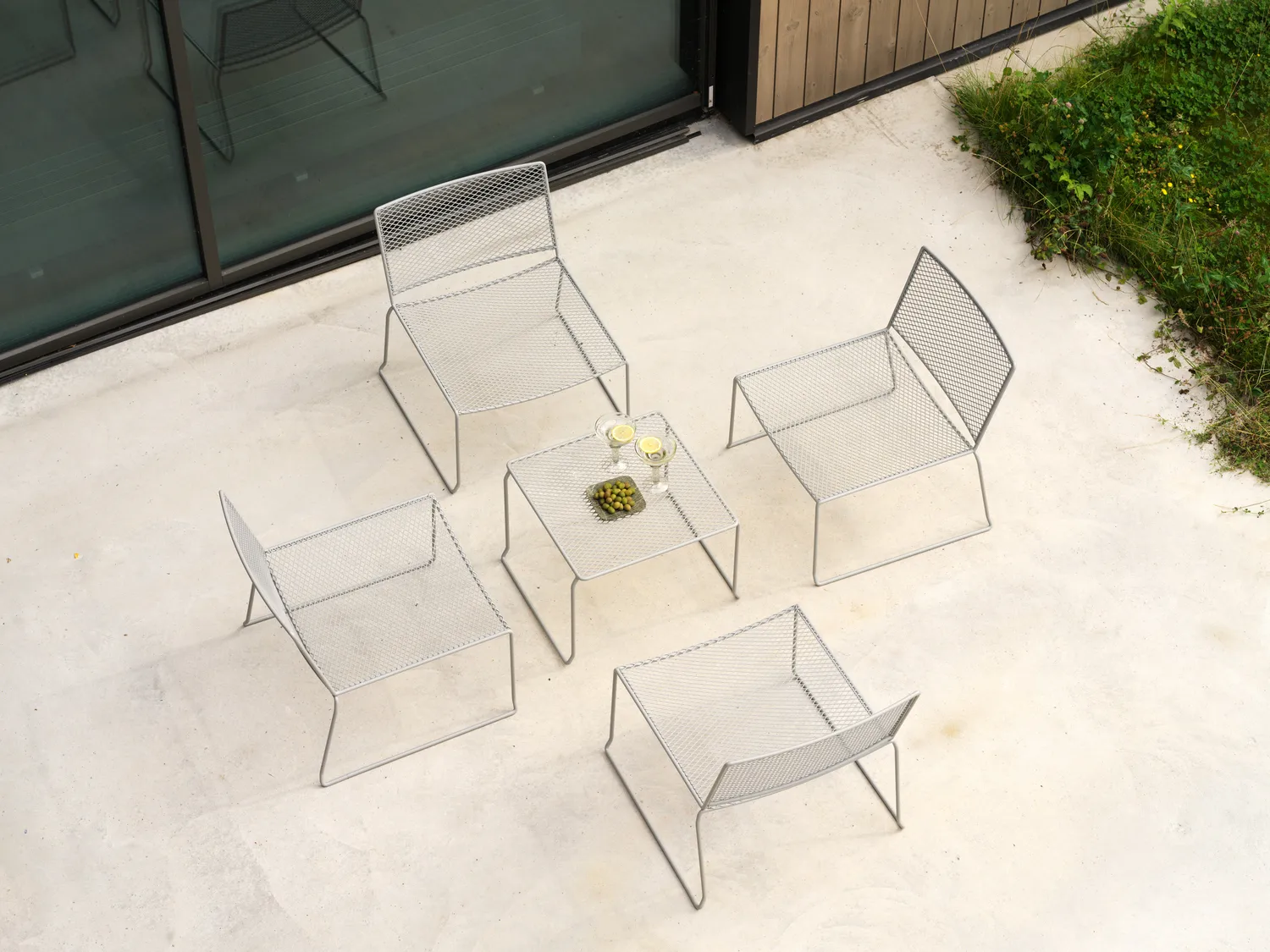 하루 라운지 암체어, Slate grey Brafab