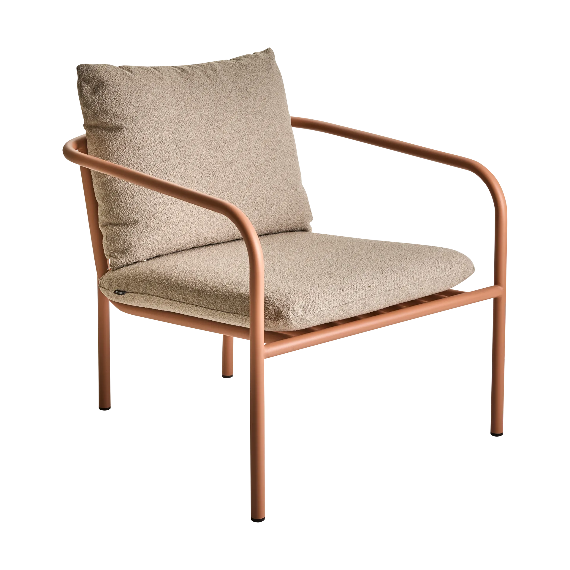 벤트 라운지 체어, Teddy beige-peach Brafab
