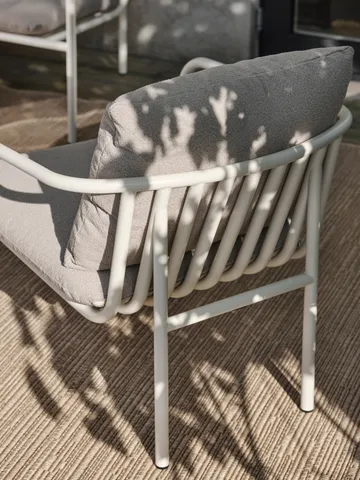 벤트 라운지 체어 - Teddy beige-pearl white - Brafab