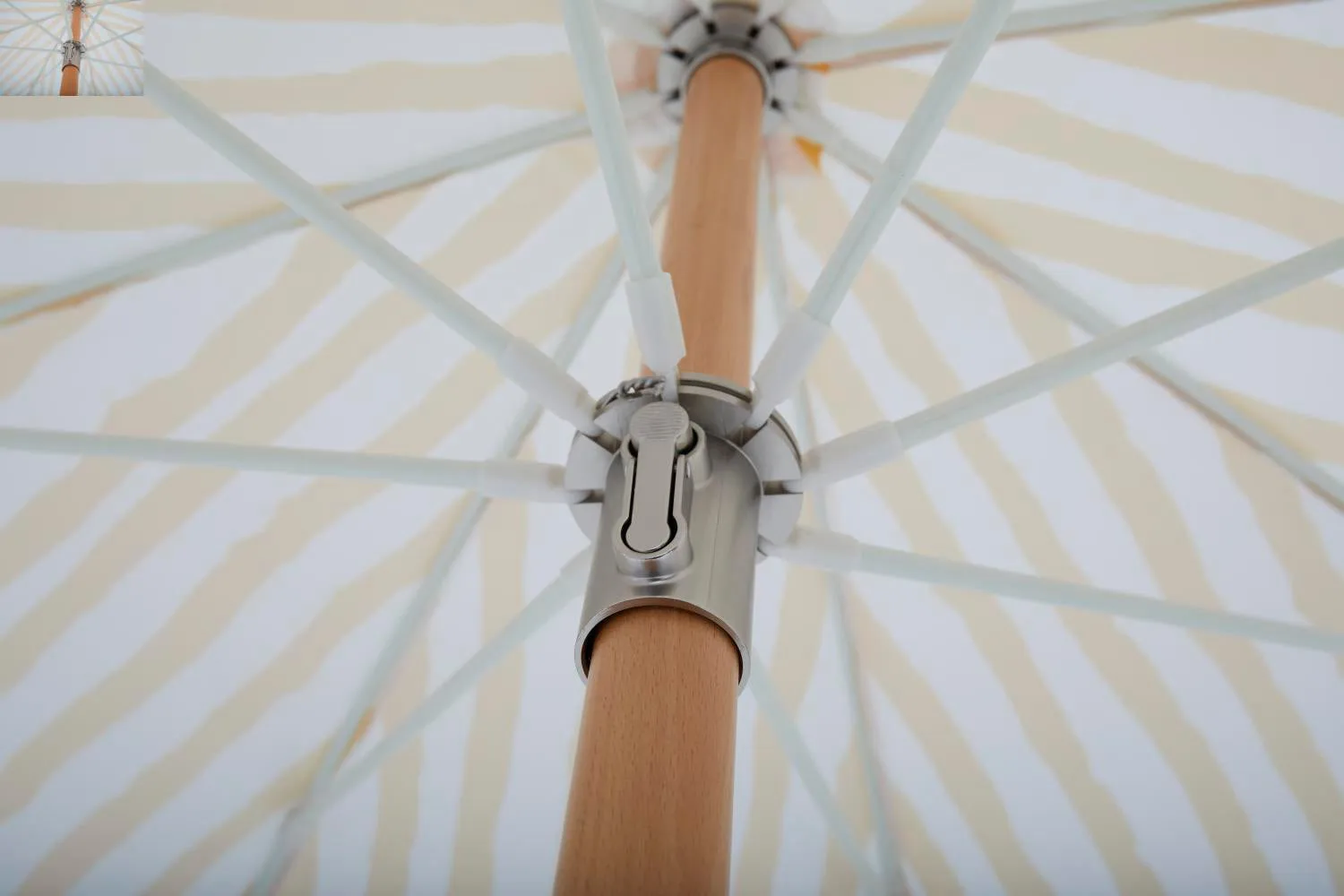 개츠비 파라솔, Yellow stripe, Ø185 cm Brafab