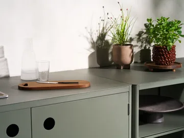 켈리아 야외 주방 베이스 캐비닛(싱크 포함) - Zin red, 121x90x64 - Brafab