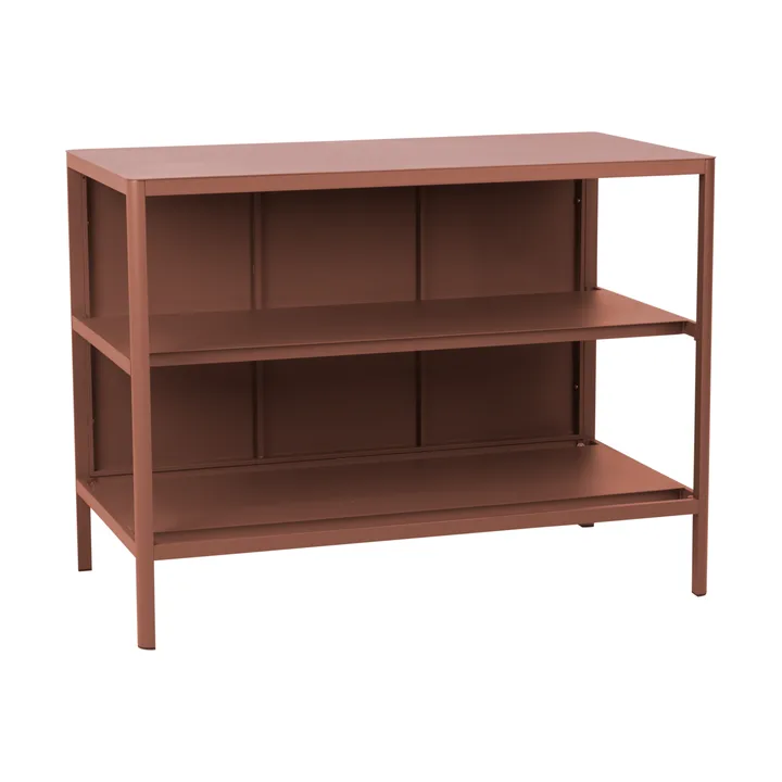 켈리아 야외 주방 벤치(선반 포함) - Zin red, 121x91x64 cm - Brafab