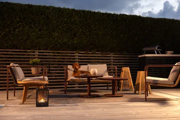 피스 커피 테이블 - Zin red, Ø80x40 cm - Brafab