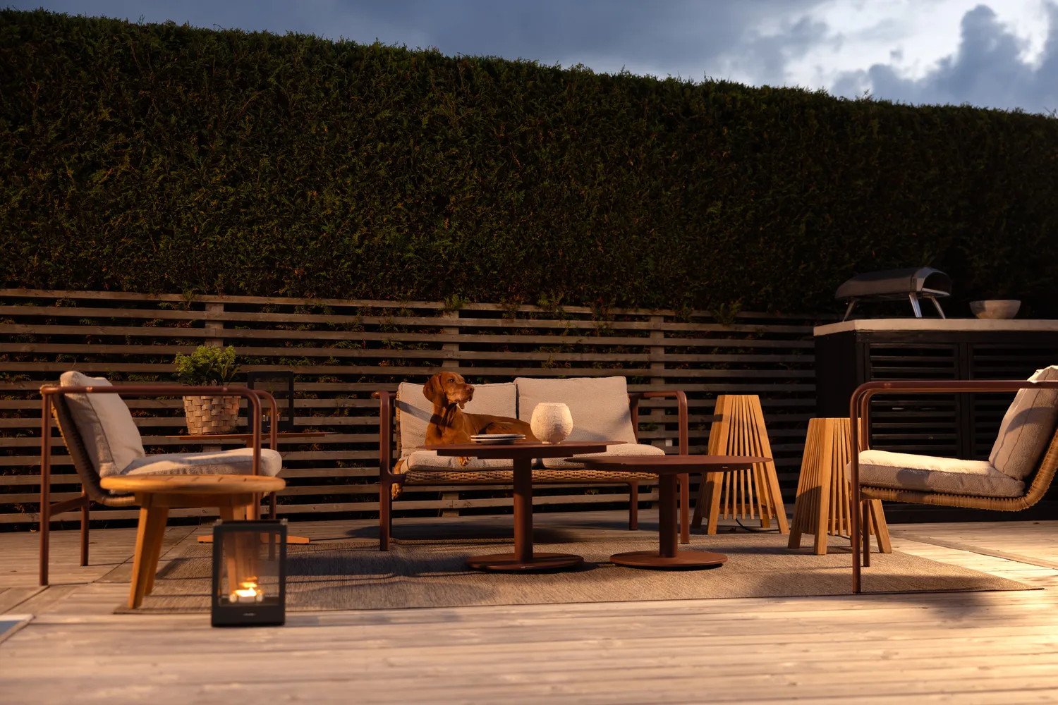 피스 커피 테이블, Zin red, Ø80x46 cm Brafab