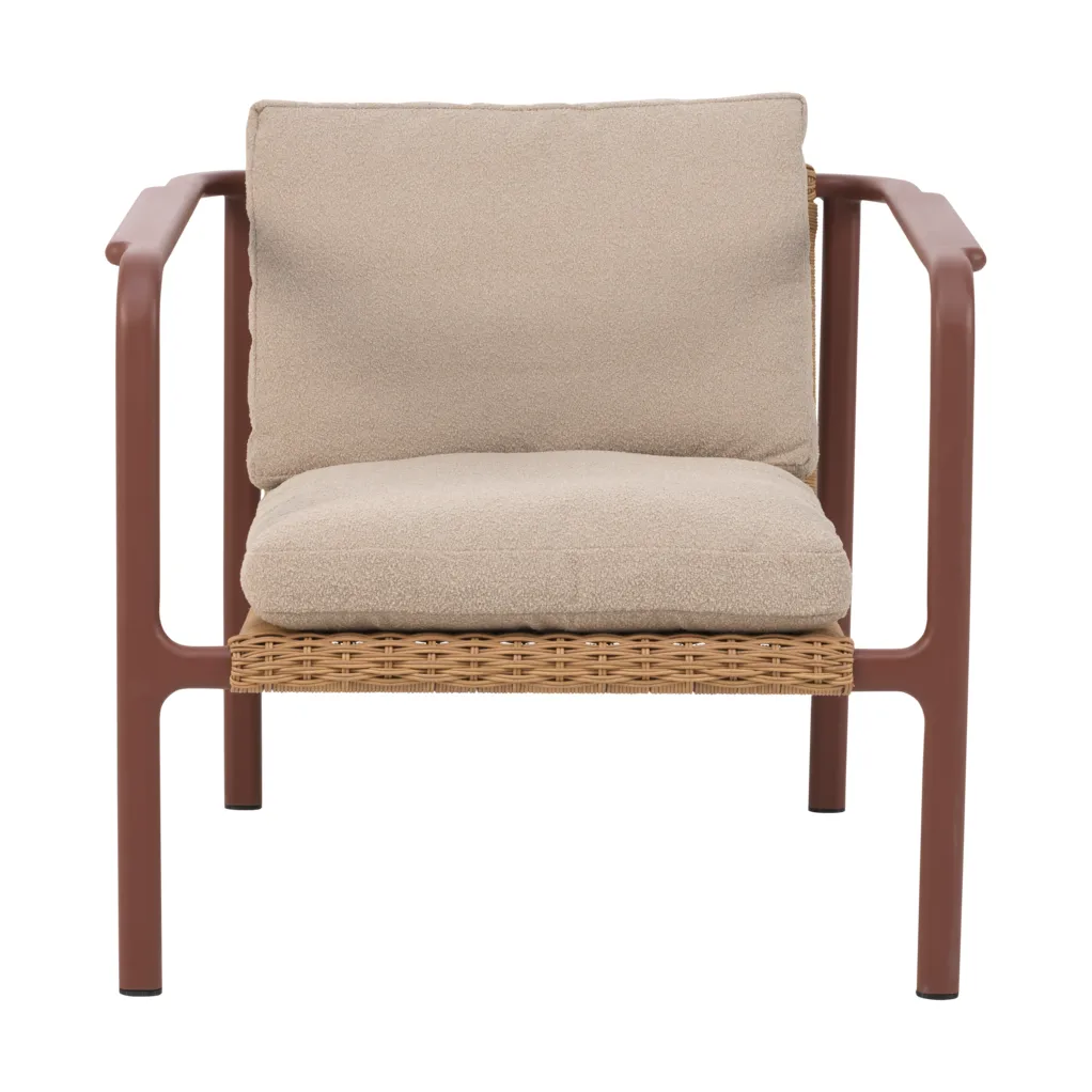 모티 암체어, Zin red-teddy beige Brafab