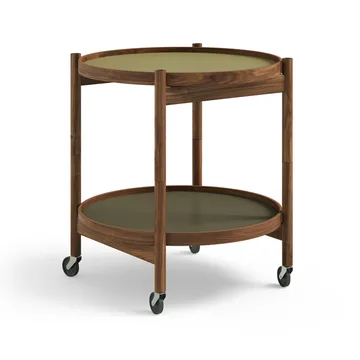 볼링 트레이 테이블 모델 50 - Leaf oiled walnut stand - Brdr. Krüger | 브라더 크루거