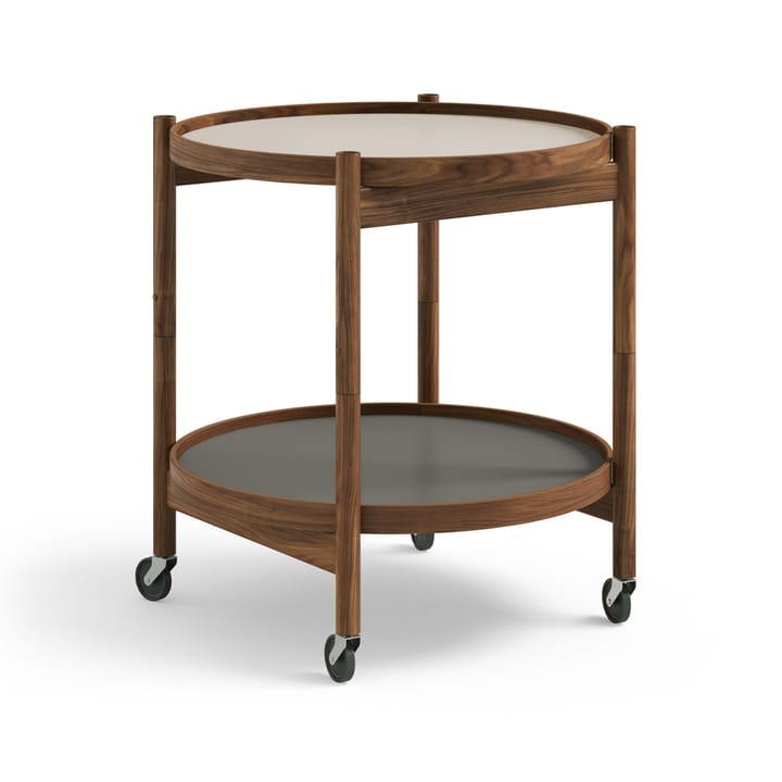 Bolling 트레이 테이블 모델 50 - Stone, oiled walnut stand - Brdr. Krüger | 브라더 크루거