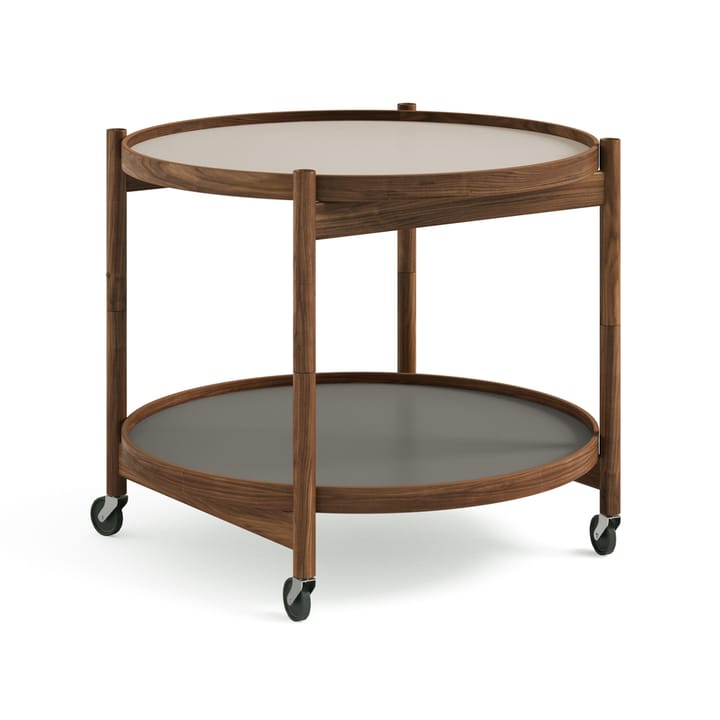 Bolling 트레이 테이블 모델 60 - Stone, oiled walnut stand - Brdr. Krüger | 브라더 크루거
