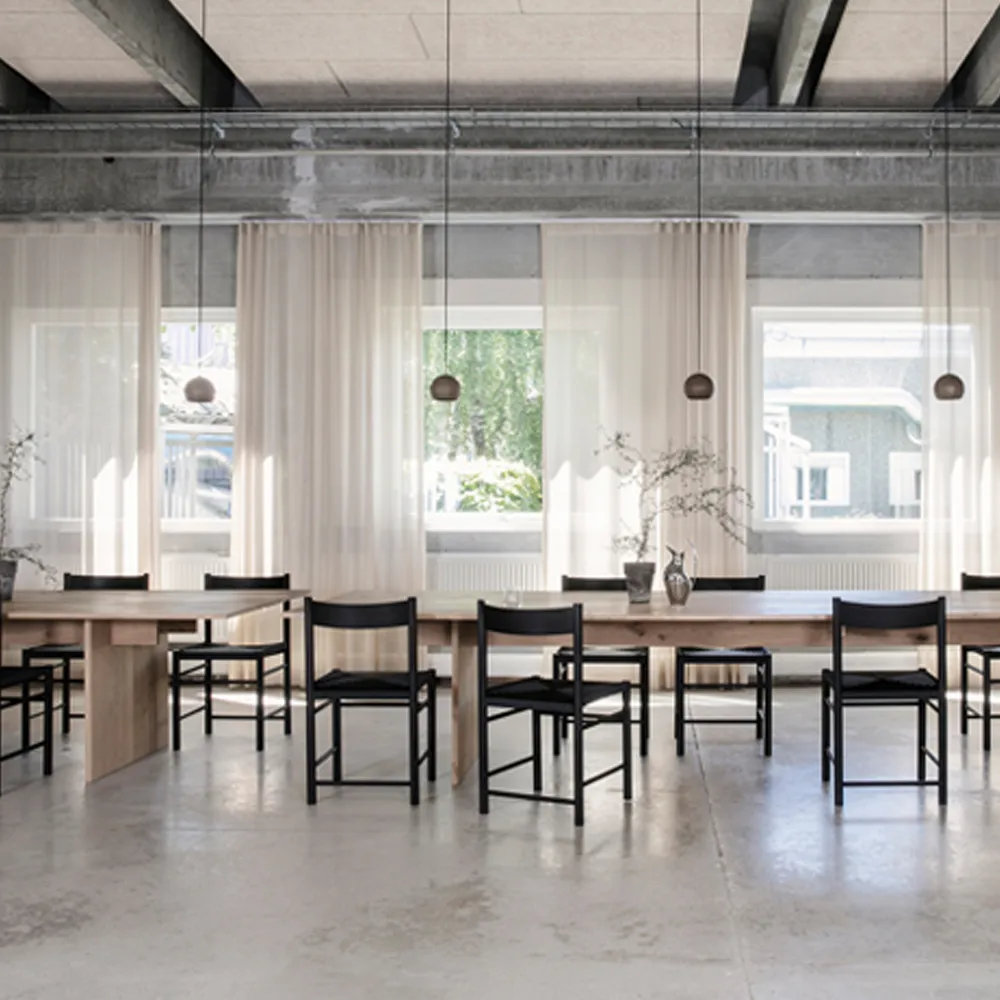 F-체어, Oiled oak, natural wicker seat Brdr. Krüger | 브라더 크루거