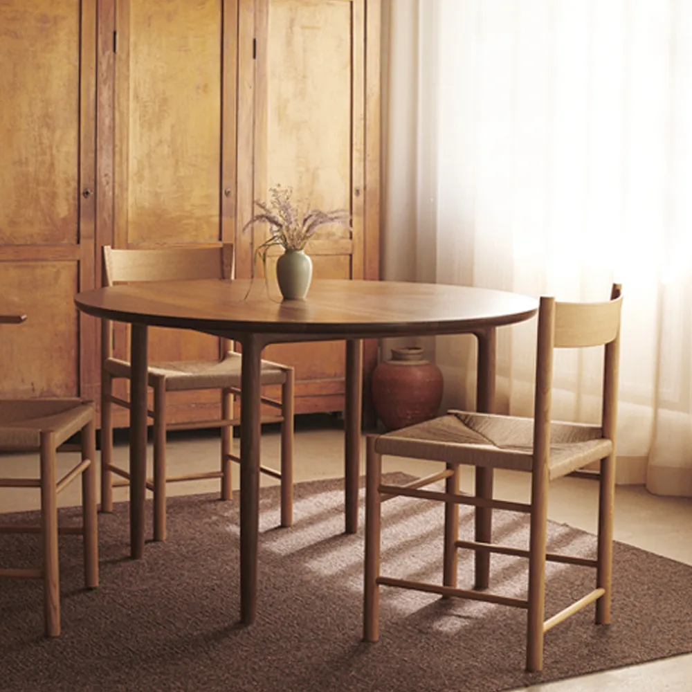F-체어, Oiled oak, natural wicker seat Brdr. Krüger | 브라더 크루거