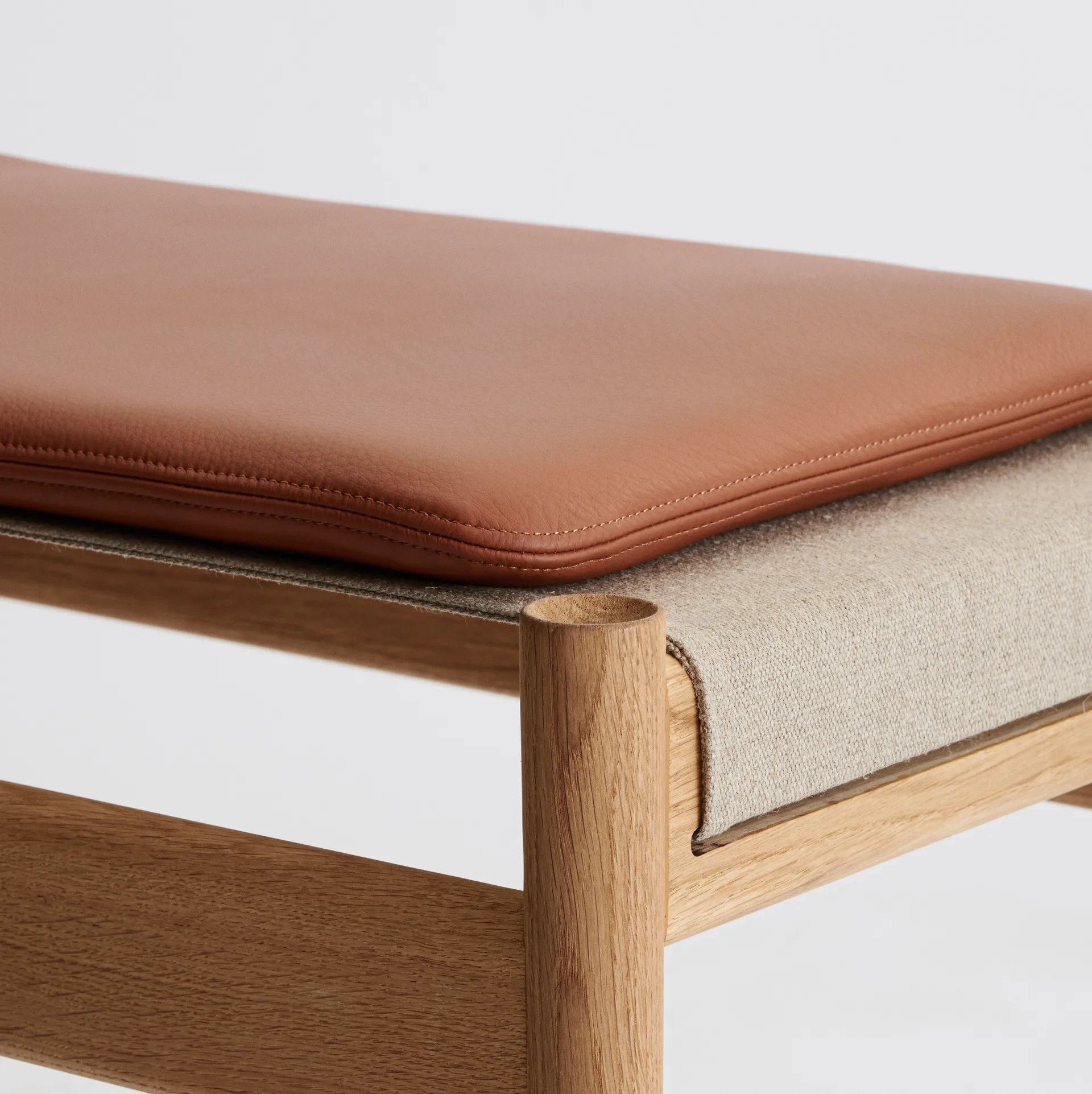 HB 쿠션 35x60 cm, Spectrum leather Brandy Brdr. Krüger | 브라더 크루거