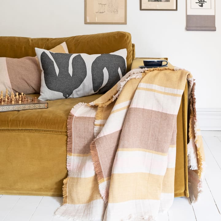 세짐 울 담요 130x170 cm - Nutty yellow - Brita Sweden | 브리타스웨덴
