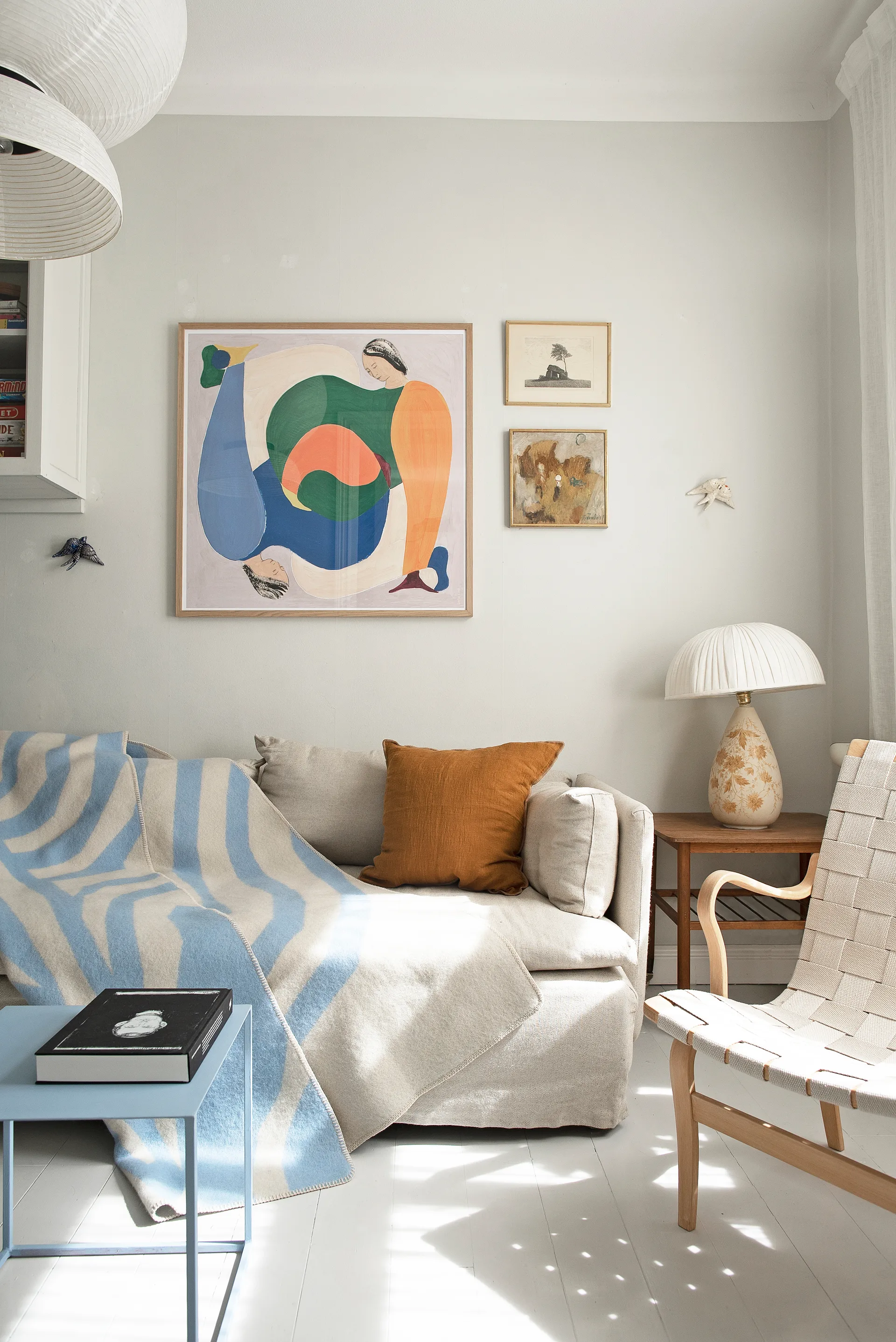 퓨그 스로우, Blue, 200x130 cm Brita Sweden | 브리타스웨덴