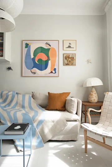 퓨그 스로우 - Blue, 200x130 cm - Brita Sweden | 브리타스웨덴