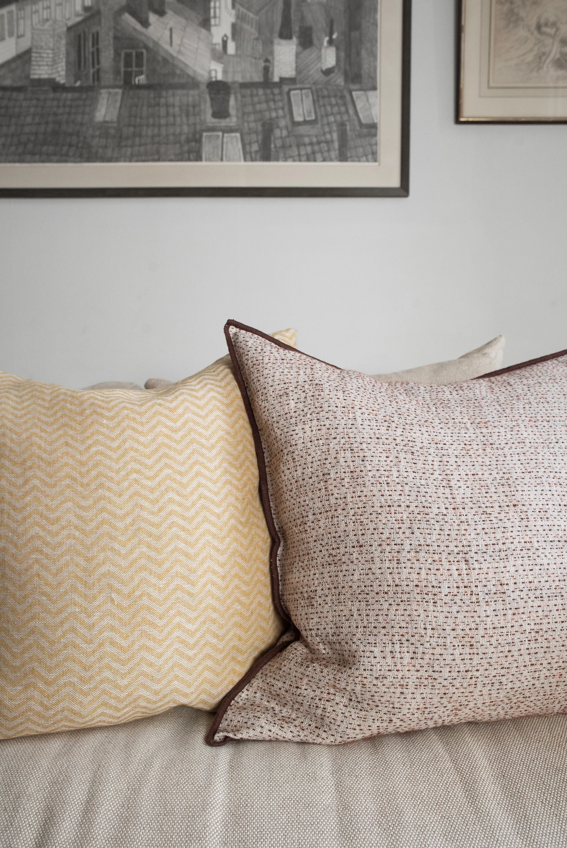 필드 베개 커버, Brown, 50x50 cm Brita Sweden | 브리타스웨덴