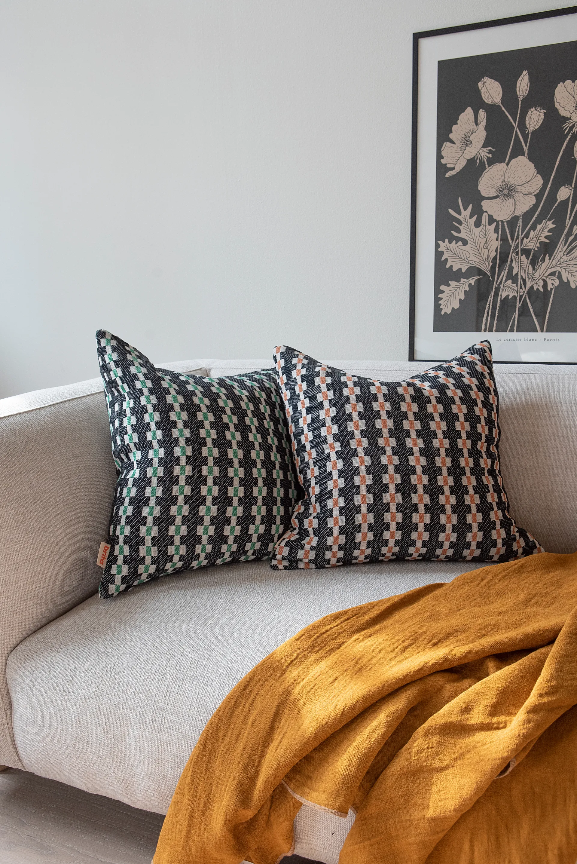 마르타 베개 커버, Green, 50x50 cm Brita Sweden | 브리타스웨덴