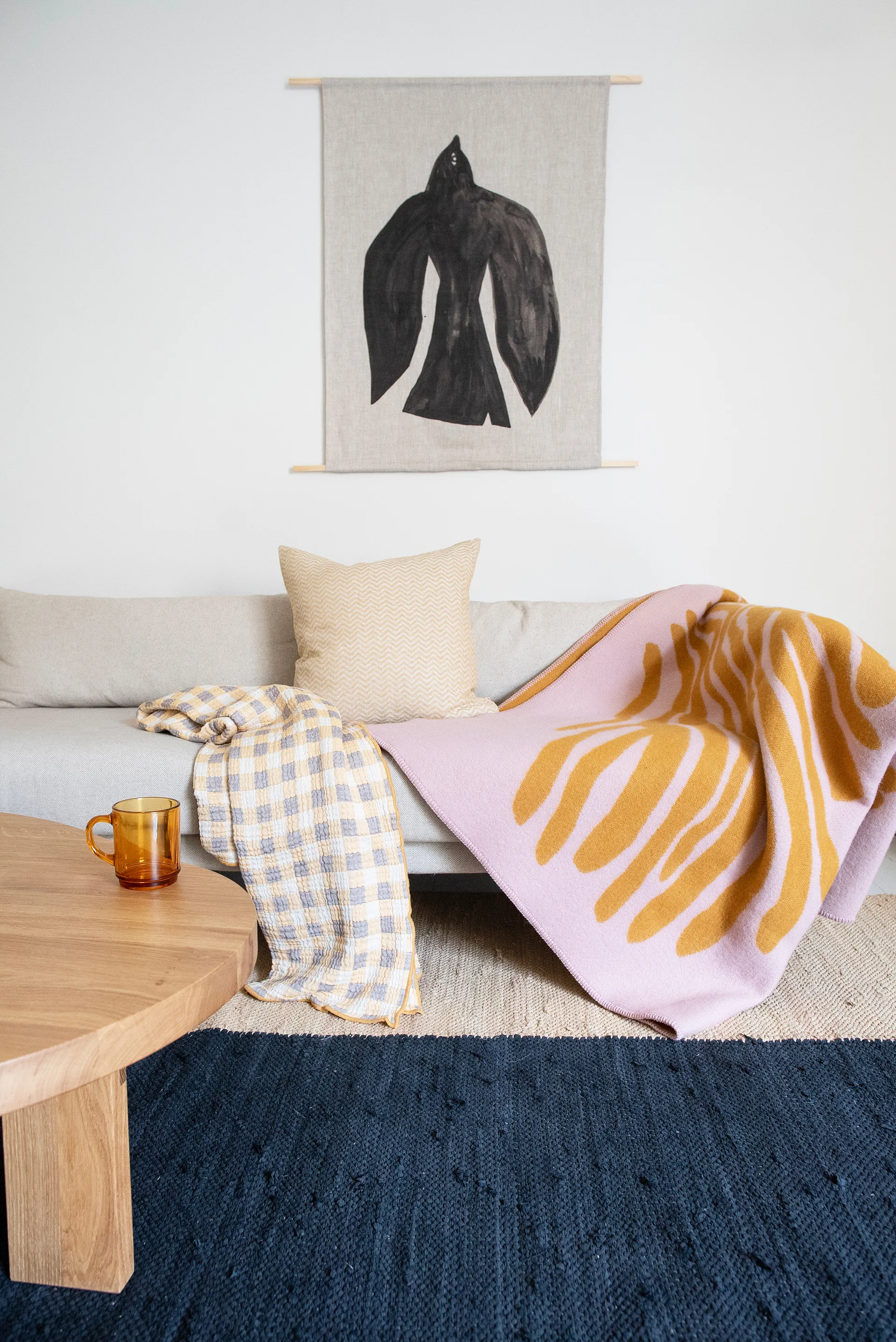 파인 펠트, Pink, 180x130 cm Brita Sweden | 브리타스웨덴