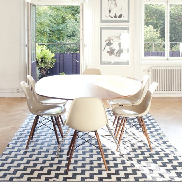 군넬 대형 PVC 러그 블랙, 150x200 cm Brita Sweden | 브리타스웨덴