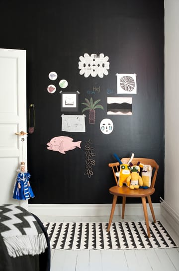 기탄 PVC 러그 블랙 - 70x100 cm - Brita Sweden | 브리타스웨덴