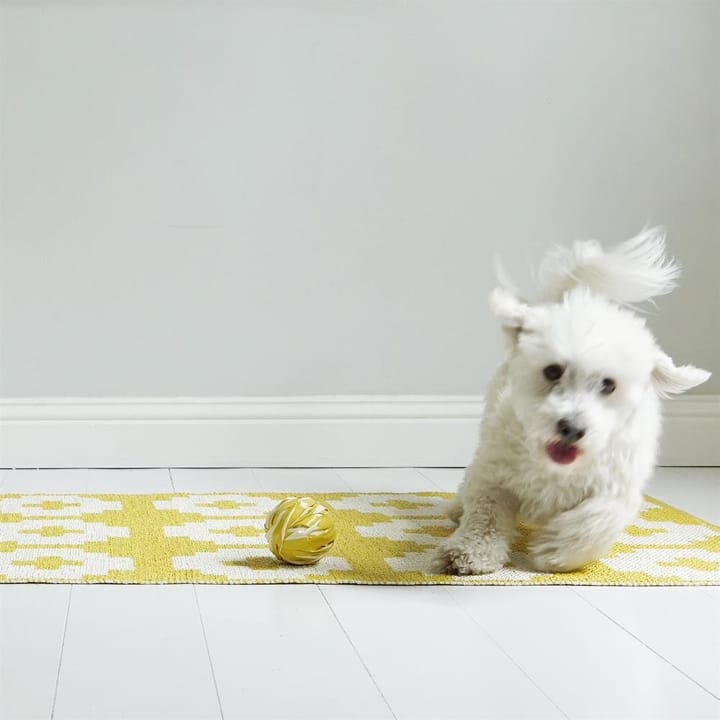 플라워 PVC 러그 썬 (옐로), 70x100 cm Brita Sweden | 브리타스웨덴